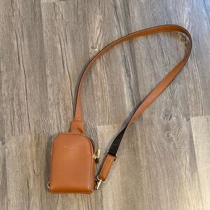 Brown Crossbody Bag with Adjustable Strap